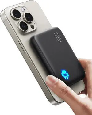 for Magsafe Portable Charger Small 10000mAh 20W PD Magnetic Power Bank USB C in&Out Wireless Battery Pack Phone Charger Only for iPhone 16/16 Plus/16 Pro/16 Pro Max iPhone 15/14/13/12 Series