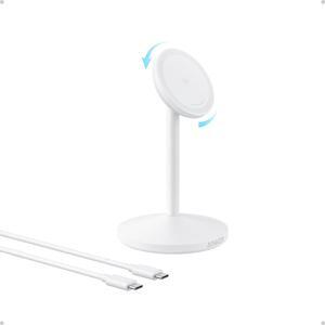 MagGo iPhone 16 MagSafe-Compatible Wireless Charger Stand 15W Fast Magnetic Wireless Charging Station Qi2 Certified 360 Charger for iPhone 16/15/14/13/12 Series and AirPods (No AC Adapter)