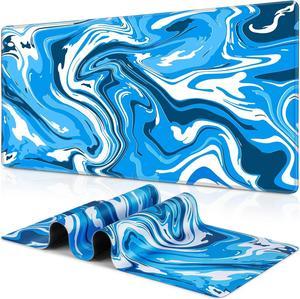 Gaming Mouse Pad Fluid Pattern Mouse Pad 31.5x11.8inch Large Extended Computer Mouse Mat Keyboard Full Desk Mousepad for Gaming Office Home