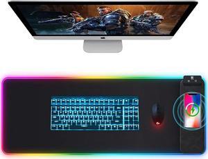 Large Mouse Pad Full Desk XXL Extended Gaming Mouse Pad 35 X 15 Waterproof Desk Mat with Stitched Edges Non-Slip Laptop Computer Keyboard Mousepad for Office and Home Marble Design
