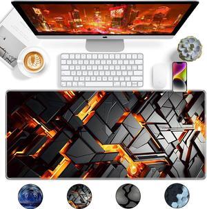 35.4 x 15.7 Inch Desk Mat - Ultra Large Mouse Pad Non-Slip Rubber Base Thick Gaming Mouse Pad XXXL Mouse Pad for Home Office Gaming Work Mecha