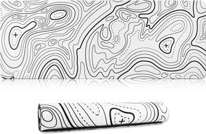 Mouse Pad for Home Office Work Gaming Mouse Pad Desk Pad Soft Smooth Surface and Anti-Slip Rubber Base Waterproof Soft Cloth XX Mouse Mat 800 x 300 x 3MM White