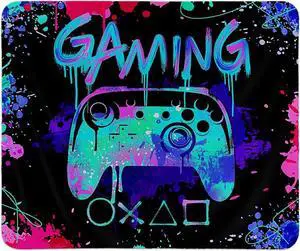 Gaming Mouse Pad Gamer Mouse Pads for Desk Gaming Desk Accessories Gaming Room Decor for Boys Computer Mouse Pad Boys Room Decor Square Mouse Pad 9.5x7.9 Inch