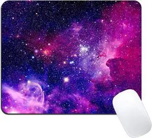 Upgraded Mouse Pad [56% Larger] Gaming Mouse Pads Non-Slip Rubber Base Mousepad Rectangular Mouse Mat for Desktop Computer Laptop Gaming Office & Home 11.8x9.8x0.12 inches - Galaxy 1