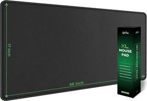 Huge 46x17 5mm Gaming Mouse Pad Large Mouse Pad for Desk Mouse Pad Gaming Giant Black XXL Thick Long Extra Large Extended Big Mouse Pad Gamer Desk Mat