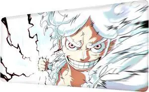 Anime Mouse Pad Luffygear 5 Extended Gaming Desk Pad with Stitched Edges Large Mouse Mat with Non-Slip Rubber Base for Work & Gaming Office & Home 31.5x15.7 inch