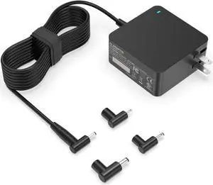 Charger for  Laptop with Round Port (UL Safety Certified) - for Vivobook Zenbook & More Replacement 65W/45W/33W LED Indicator 7.5Ft Power Cable