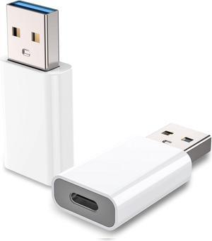 USB to USB C Adapter USB C Female to USB Male Adapter Compatible with Apple MagSafe Watch 9/8/7/SE/Ultra for iPhone 16 15 14 13 12 Mini Pro Max iPad Galaxy Note Pixel CarPlay Wall Plug