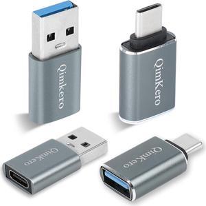 4 Pack USB to USB C OTG Adapter 2*Type C Female to A Male Charger Converter&2*USB C Male to USB Female for Apple Watch Ultra 8 9 iPhone 15 Pro Max 14 13 12 AirPods OTG Adapt