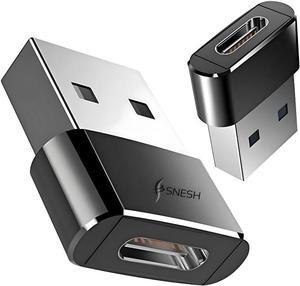 -2 Pack USB-C Female to USB Male Adapter USB C to USB A Adapter Compatible with Mbook Notebook Tablet Smartphone Such as  Galaxy