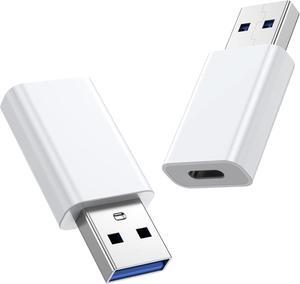 USB to USB C Adapter 2 Pack USB-C Female to USB Male Adapter OTG Charger Converter Compatible for  Watch Ultra iWatch/iPhone/Pro Max Plus/Airpods/iPad 9 10 Air 5 Mini 6/Car/