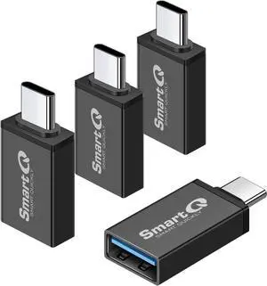 USB C to USB 3.0 Female Adapter Compatible with MacBook Pro 2020 iPad Pro 2020  Notebook 9  XPS iPhone 15 and More Type C Devices. Pack of 4 Black.