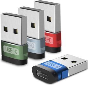 USB C Female to USB Male Adapter 4Pack Type A Charger Cable Converter for Apple iWatch Watch Series 7 SE iPhone 11 12 13 Pro Max Mini 8 AirPods iPad Air 4 5 14  Galaxy S20 S21 S22