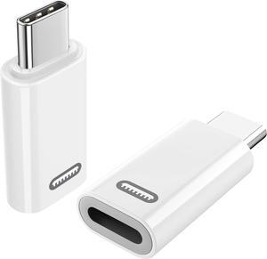 Lightning Female to USB C Male Adapter [2 Pack] Lightning to USB C Adapter Converter with 35W Fast PD Charger & Data Transfe for iPhone 15/16/Pro/Pro Max/Plus iPad Pro/Air USB-C Adapter