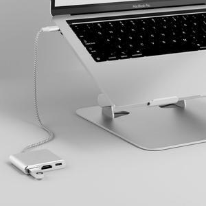 USB-C to 4K HDMI Digital AV Adapter for MacBook Pro/Air USB 3.0 5Gbps Date Transfer &100W PD & 50cm Braided Cable Compatible for Mac Pro Air M1 M2 iMac and Other Type C Devices