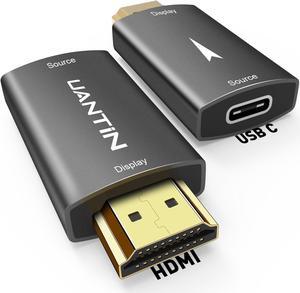 USB C to HDMI Adapter [4K@60Hz] Uni-Directional USB Type-C 3.1 Female to HDMI 2.0 Male Converter Thunderbolt 3/4 for MacBook Pro/Air Galaxy S23  HP Surface - 1 Pack