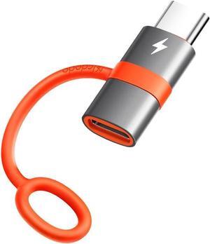 Lightning Female to USB C Male Adapter 60W Lightning to Type-C Adapter PD Fast Charging for iPhone 15/15 Pro/15 ProMax/15 Plus/iPad Pro/iPad Air/MacBook Pro/Galaxy No Support OTG/Audio