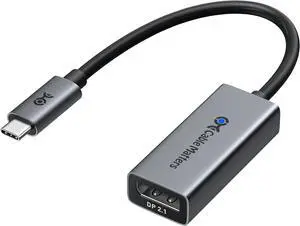 80Gbps USB C to DisplayPort 2.1 Adapter 16K@60hz 8K@240hz 4K@960Hz and HDR Support - Thunderbolt 5/4 USB4 Compatible with VR Headset MacBook Pro iPad Pro XPS Surface Pro