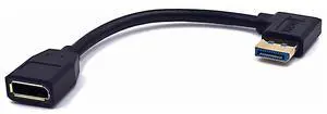5.9 Inch DisplayPort 8K Extension Cable 90 Degree Right Angle DP 1.4 Version Male to DP 1.4 Version Female Adapter Extender Cable Support 8K@60Hz & 4K@ 144Hz