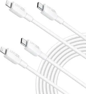 USB C to Lightning Cable(10FT 2Pack White) MFi Certified for iPhone 14 Series and More(Charger Not Included)
