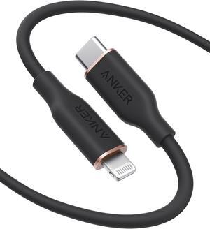 USB-C to Lightning Cable 641 Cable (Midnight Black 6ft) MFi Certified Powerline III Flow Silicone Fast Charging Cable for iPhone 13 13 Pro 12 11 X XS XR 8 Plus (Charger Not Included)