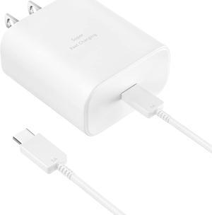 45W Super Fast Charger USB Type C Wall Charger for  Galaxy S22/S22 Ultra/S22+ Note 10/Note 10+/Note 20/S20/S21/S10/S9/S8 Galaxy Tab S7/S7+/S8/S8+/S8 Ultra PPS Charger with 6.6ft Cable