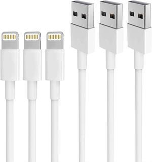 iPhone Charger 3PACK 6Feed Long Lightning to USB Charging Cable Fast Connector Data Sync Transfer Core Compatible with iPhone 14/iPhone 11/Xs Max/X/8/7/Plus/6S/6/SE/5S iPad