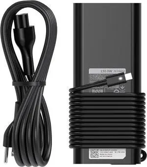 Charger for  130W Laptop USB C Type C AC Adapter for  XPS 15 17 2in1 9575 9500 9700 Precision 5530 2in1 5550 5750 3560 Latitude 7410 7310 7210 9410 9510 5420 5520 5510 Power Cord