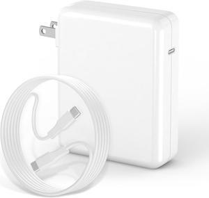 Charger for Mac Book Pro 140W USB-C Power Adapter Compatible with MacBook Pro 16 15 14 13 Inch MacBook Air 13 Inch iPad Pro 2024/2023/2022/2011/2020 M1 M2 M3 Included 6.6ft USB C to C Cable