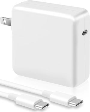 61W Mac Book Pro USB C Charger Power Adapter for MacBook Pro Air 12/13/14 Inch Included 6.5Ft Type C Charge Cable