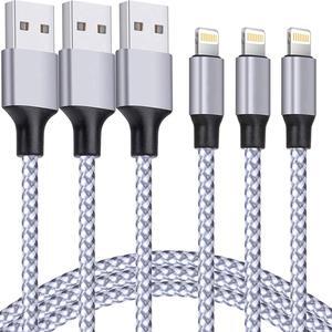 iPhone Charger Cable 6FT [Apple MFi Certified] 3Pack USB-A to Lightning Fast Charger for Apple iPhone iPad 20 000 Bend Lifespan with iPhone 14/13/12/11 Pro Max/XS MAX/XR/XS/X/8/7/Plus/6S/6/SE/5S/iPad