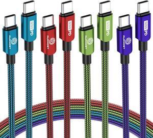 USB C Cable 4 Pack 10FT USB C to USB C Cable Type C Cable Fast Charging USB C Charger Cable Compatible with iPhone 16 15 Pro/Pro Max/Plus for  Galaxy Series MacBook and More