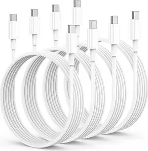 for Macbook Air Charger Cord 4Pack 6ft USB C to USBC Cable 60W Long Type C to Type-C Fast Charging for iPhone 15/Plus/Pro Max for MacBook Pro 2021/2020/2019/2018 fits iPad Pro/Mini 6/Air 4/5