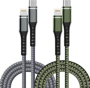 USB C to Lightning Cable 2 Pack 3FT [Apple MFi Certified] iPhone Cable iPhone Charger Cable Type C Lightning Cord for iPhone 14 13 12 11 Pro Max XS XR X 8 7 6s Plus SE iPad and More. (3FT)