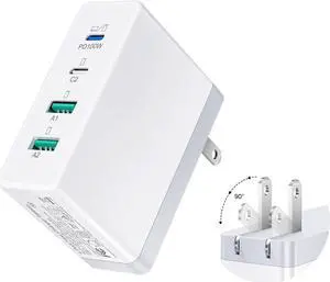 120W GaN USB C Charger Block Foldable 4Ports 100W PD Laptop Fast Charging Blocks USB C Wall Charger Power Adapter for MacBook Pro iPhone 16 iPad Pro Tablet Chromebook