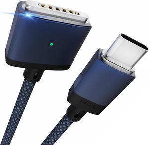 140W USB-C to Magnetic 3 Cable 2M/6.6FT Magnetic Charging Cable for MacBook Air 2024 M3 13/15inch MacBook Air 2023/2022 M2 MacBook Pro 2023 M2 Max & Pro 14 16 MacBook Pro 2021 M1 & Max 14 16