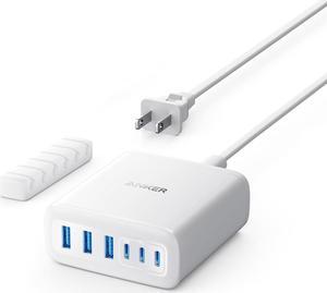 Desktop Charger Fast Charging USB C Charger 112W Max 6-Port Charging Station for iPhone iPad MacBook  and More (Cable Not Included)