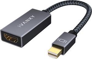 Mini DisplayPort to HDMI Adapter Mini DP(Thunderbolt) to HDMI Adapter Gold-Plated Braided Thunderbolt 2 to HDMI Compatible with MacBook Air/Pro  Surface Pro/Dock Monitor Projector
