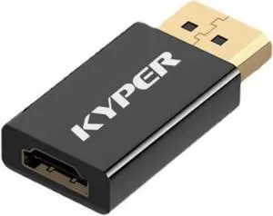US-544K 1 Pack Displayport to HDMI Adapter 4K 24K Gold Plated DP Male to HDMI Female Converter Uni-Directional Converter Compatible for  HP  & Most DP Out Devices