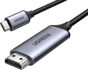 USB C to HDMI Cable (4K@60Hz) 6.6FT Type C to HDMI Adapter Thunderbolt 4/3 to HDMI for Home Office Compatible with iPhone 16 Pro Max Plus MacBook Pro Air iPad Pro XPS Galaxy S24 Steam Deck