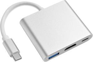 USB C to HDMI Adapter Type C to HDMI Multiport Adapter with 4K HDMI Output3 in 1 USBC to 4K HDMI USB3.0 and USB C Charging Port USB-C Digital AV Multiport Adapter for TV and Projector