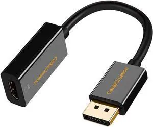 Active DP to HDMI 4K 60Hz DisplayPort to HDMI Adapter Support UHD 4K @60Hz Audio/Video Eyefinity Multi-Screen Compatible Black
