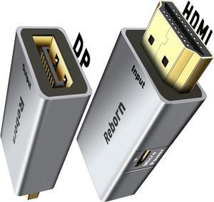 HDMI to DisplayPort Adapter | 4K@60Hz HDMI (Source) 2.0 Male to DP (Display) 1.2 Female Converter [1Pack] HDMI to Display Port Adapter Compatible with Laptop AMD NVIDIA PS5 Xbox and More