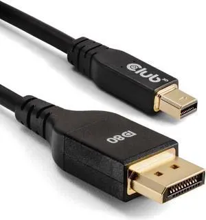 CAC-1116 Mini DisplayPort to DisplayPort Bi-Directional VESA DP80 Certified Cable M/M 1m/3.28ft
