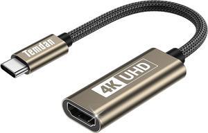 USB C to HDMI Adapter 4K@60Hz [High-Speed Thunderbolt 3/4] USB Type C to HDMI Adapter Aluminum Portable Compatible with iPhone 15/16/ Pro/MaxMacBook Pro iPad XPS Galaxy and More