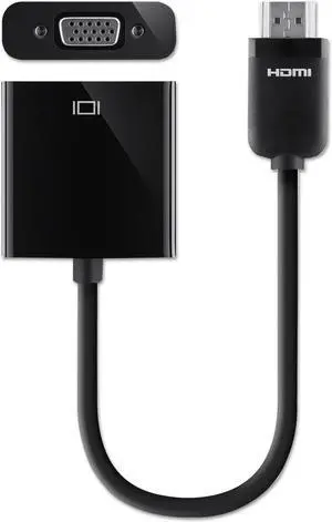 HDMI to VGA Adapter Dongle with 3.5mm Audio Jack for Portable Devices