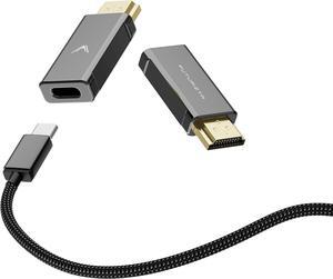 USB-C Female to HDMI Male Adapter 4K 60Hz USB-C to HDMI Converter Thunderbolt 3/4 Compatible 4K Ultra HD Display Adapter Compatible with MacBook iPad Pro  Galaxy and More