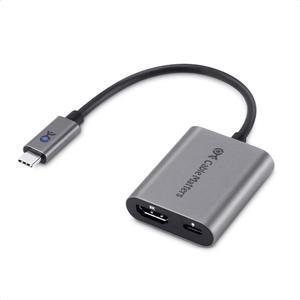48Gbps USB C to HDMI 2.1 Adapter with 100W Charging 4K 240Hz /8K 60Hz HDR - Thunderbolt 4 Compatible with iPhone 16/15 Pro Max (Max Resolution on Any MacBook is 4K@60Hz)
