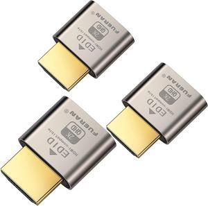 HDMI Dummy Plug Headless Ghost Display Emulator HDMI-CompatibleFit Headless-1920x1080 New Generation@60Hz-3Pack