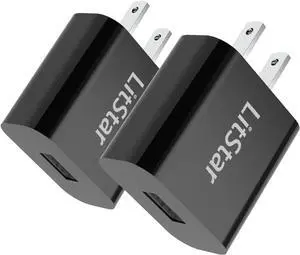 18W USB Wall Charger 5V 3A 2A [2-Pack] Universal Travel Charger USB Plug Block Cell Phone Charger Compatible with iPhone iPad Google Nexus  LG HTC Moto and More